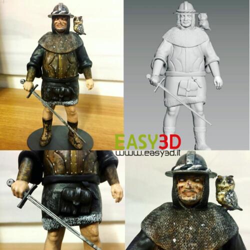 Statuina 3d action figure personalizzata stampa 3d Easy3D Palermo