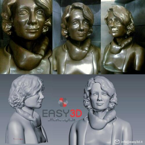 Busti 3d personalizzati mezzobusto statua stampa 3d Easy3D Palermo